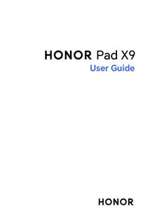 Honor Pad X9 manual. Camera Instructions.